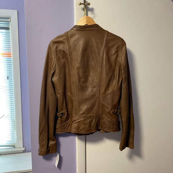 Lamarque Leather Jacket - Cognac - NEW - Picture 2 of 4